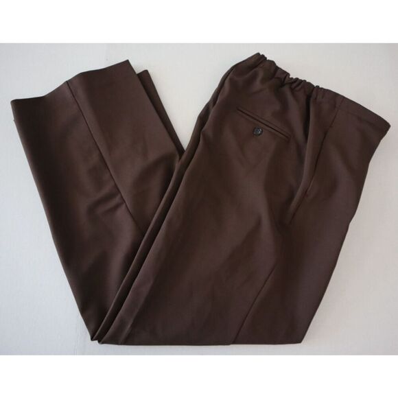 Free People OB2162963 Women's Sz XS Brown Pleated Front Straight Leg Pants - Picture 11 of 11